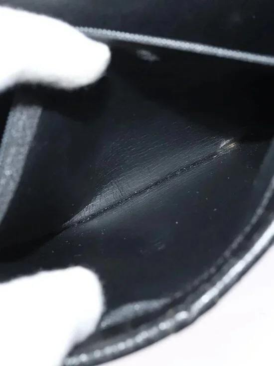 Christian Dior Shoulder Bag Leather Black Gold Auth BA2043 - Picture 11 of 16